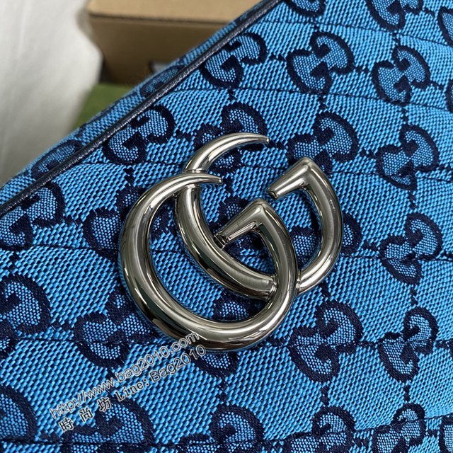 Gucci新款女包 古馳GG Marmont系列單肩斜挎包 Gucci相機包 447632  ydg3257